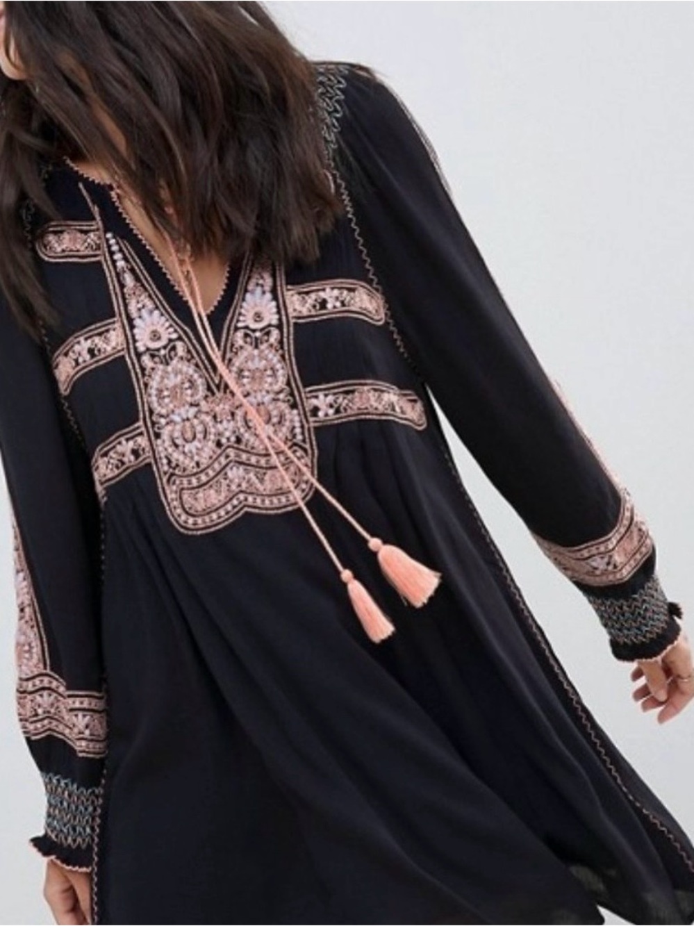 Free People Wind Willow Mini Dress Small